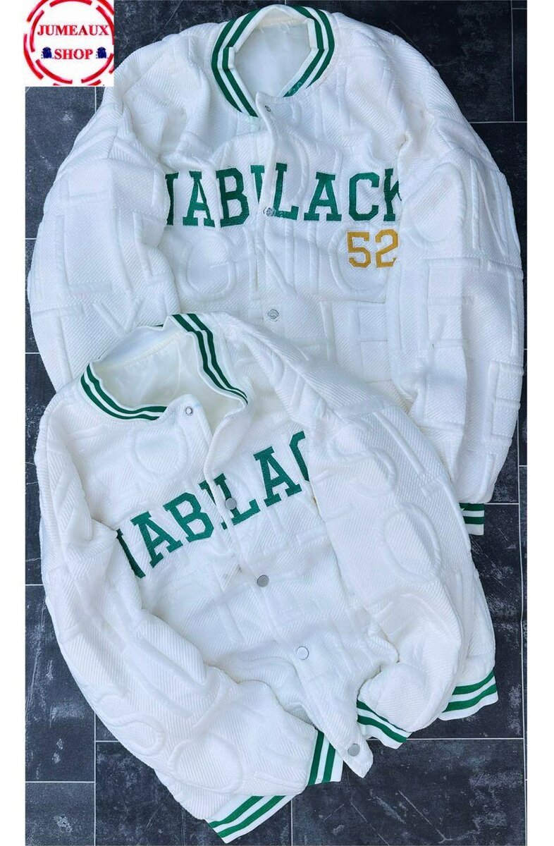 Veste Varsity Blanche Unisexe