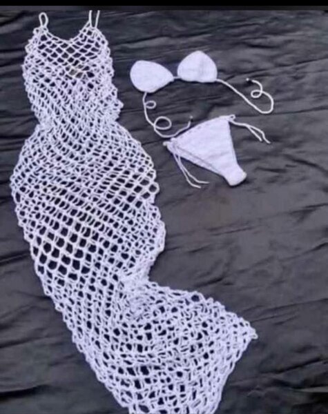 Tenue en crochet de laine