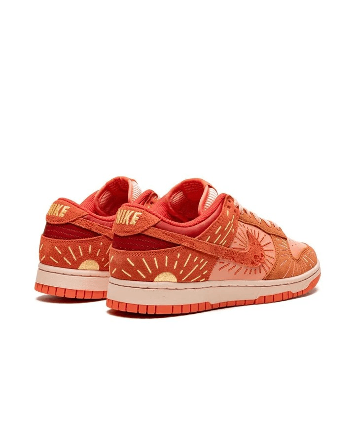 Sneakers en cuir orange tendance