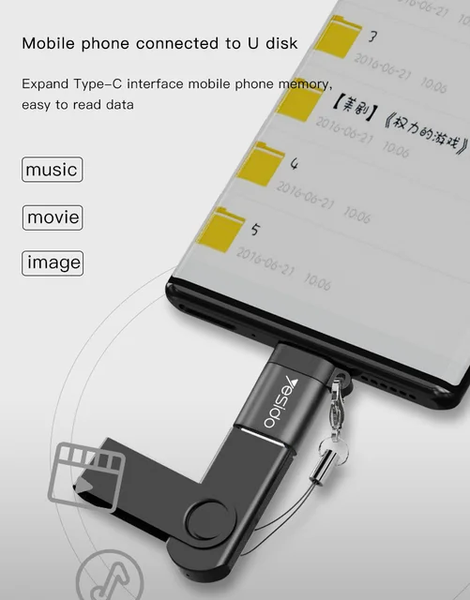 Adaptateur OTG USB vers type C