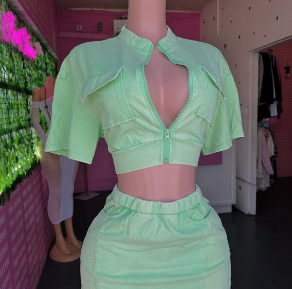 Green dress