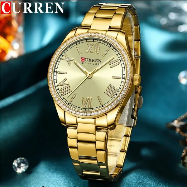 Montre dorée CURREN élégante