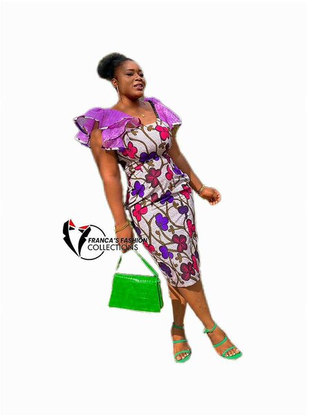 Corporate African Print flare Sleeves For Women