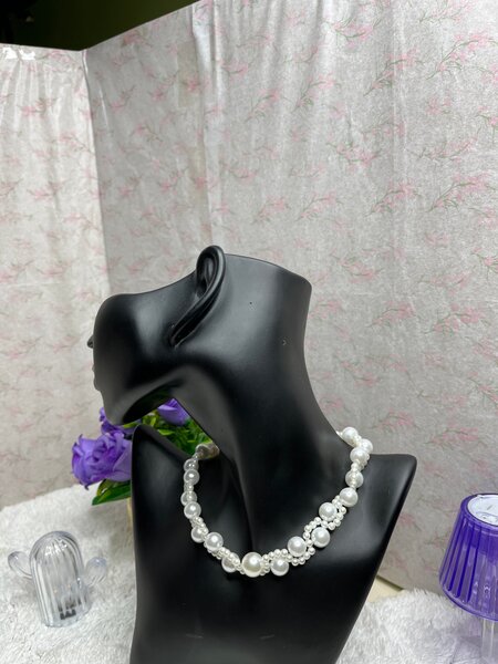 Collier Perles Élégant