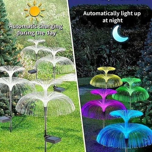 Lampes Solaires LED 7 Couleurs, Lumières De Pelouse De Jardi
