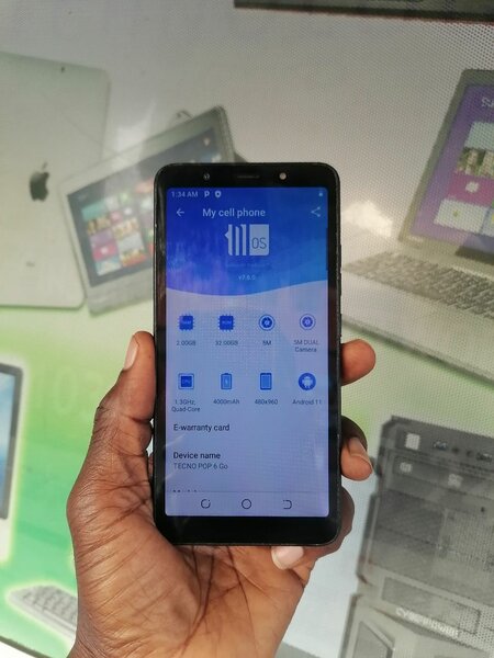 Tecno pop 6 Go
