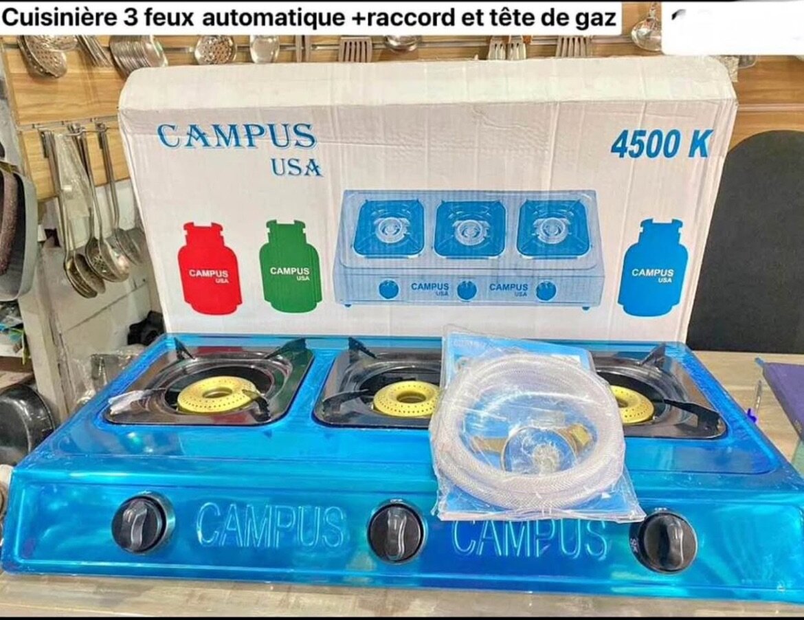 Cuisinière à Gaz 3 Feux Campus