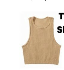 Crop top beige