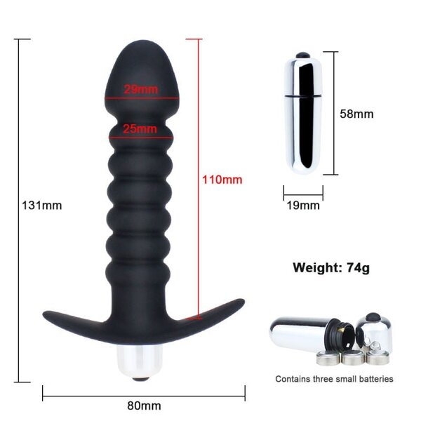 Vibrating butt plug