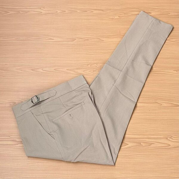 Gabardine material trousers