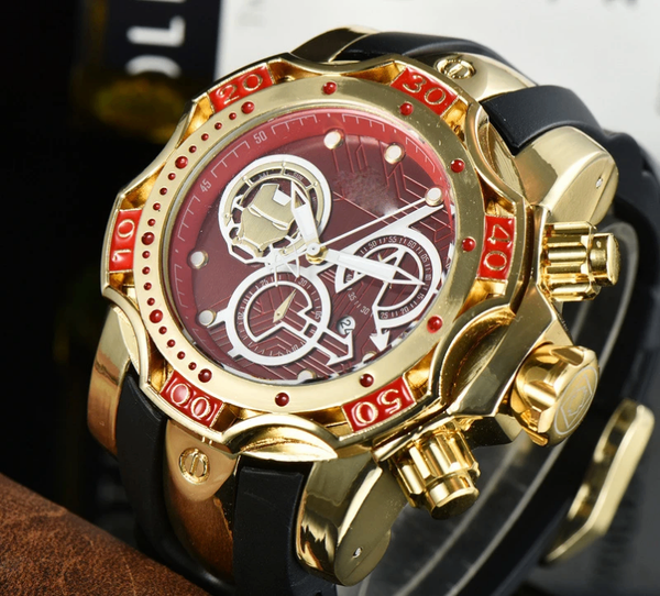 Montre Sportive Dorée Homme