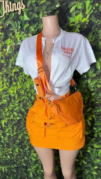 Skirt and crop top