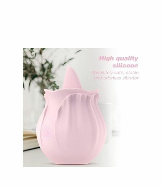 Vibromasseur en silicone rose