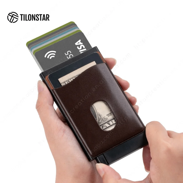 Porte-cartes RFID Aluminium