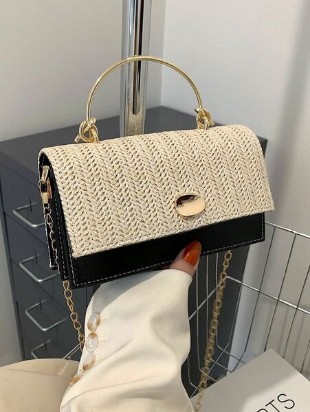 Sac pochette tissé