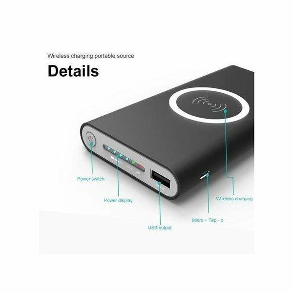 Powerbank recharge smartphone sans fil 50000mah