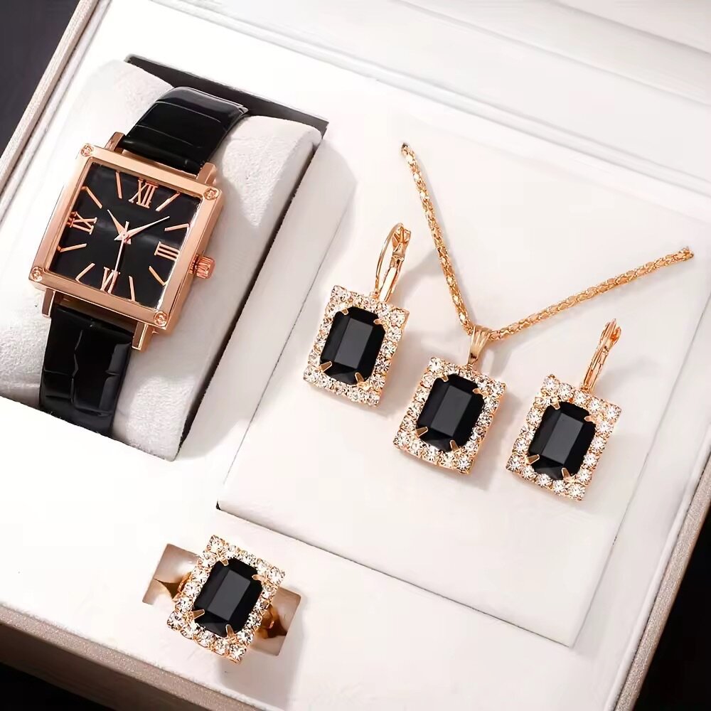 Ensemble Montre et Bijoux Élégant