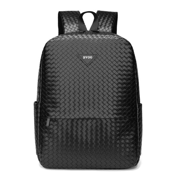Sac à dos en cuir tressé élégant