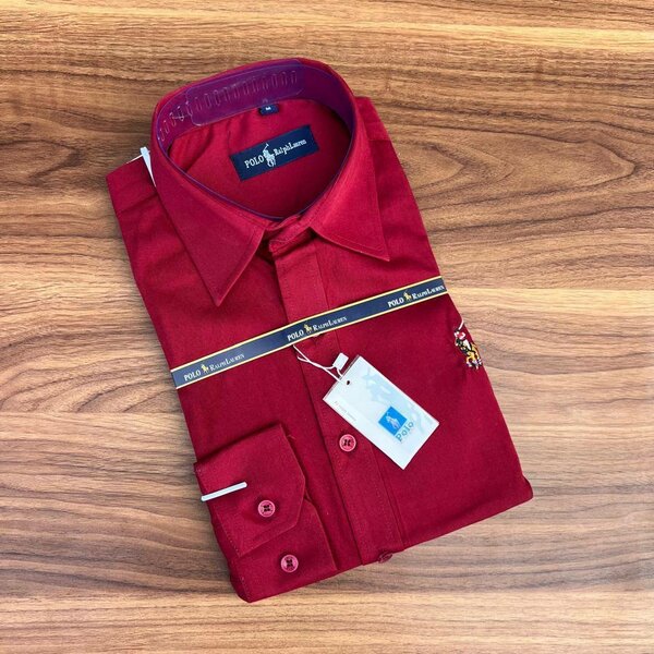 Long Sleeve plain shirt - Wine