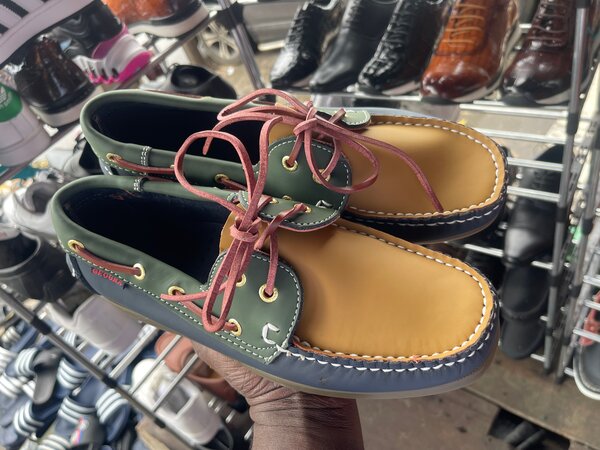 Mocassins bateau colorés homme