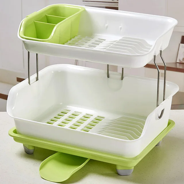 TIER 2 PLASTIC PLATE RACK