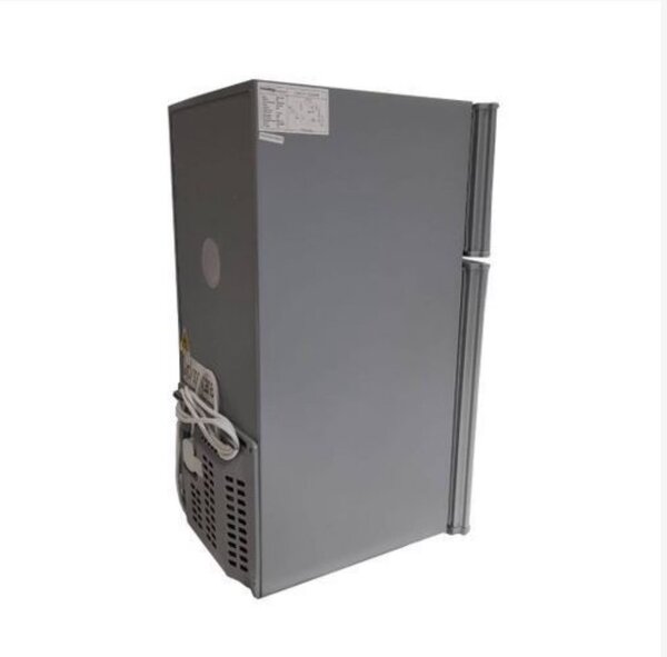 NASF2-80FL Double Door Table Top Fridge - 58 Liters - Silver