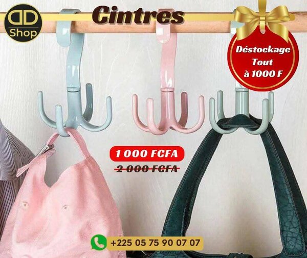 Cintre de rangement facile
