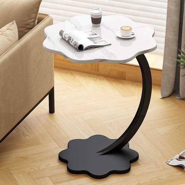 Table basse design fleurie