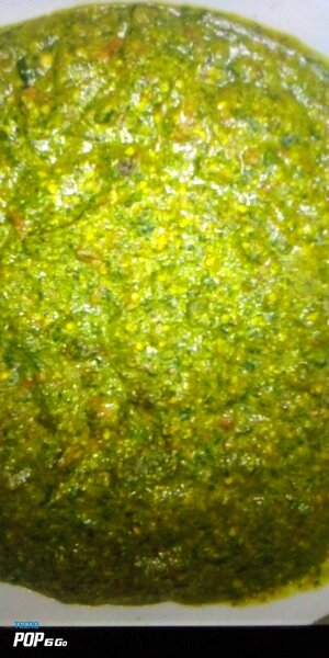 Pumpkin leaves with groundnuts