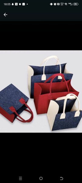 Sac duo feutre