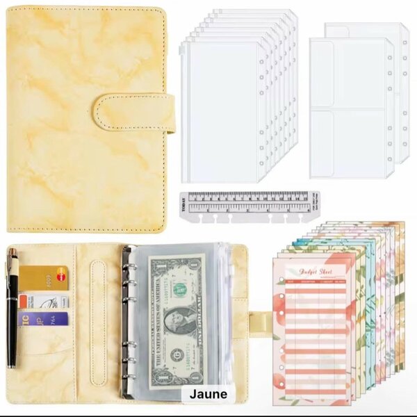 Budget planner en similicuir