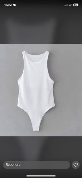 Body blanc élégant femme
