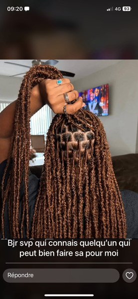 Cheveux tressés synthétiques