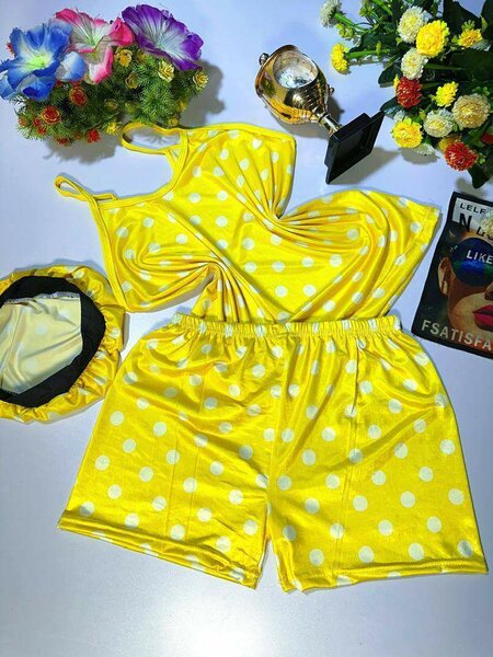 Pyjama amusant à pois pour femmes