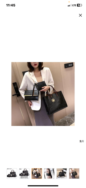Sac élégant en cuir noir