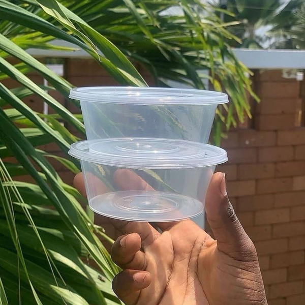 MICROWAVEABLE Round container 50pc 3oo ml