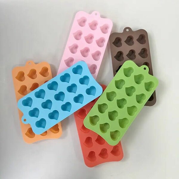 Moules sucettes en silicone colorés