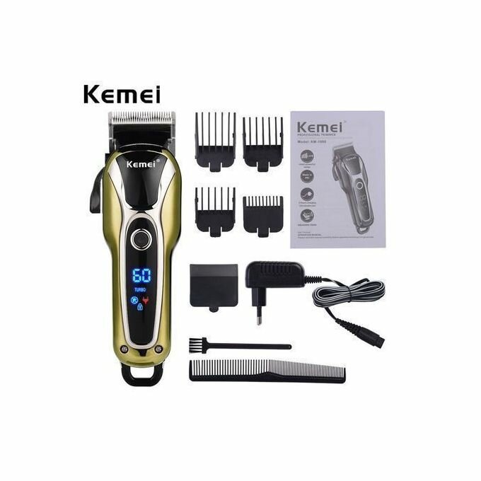 Kemei Tondeuse Electrique Rechargeable KM-1990