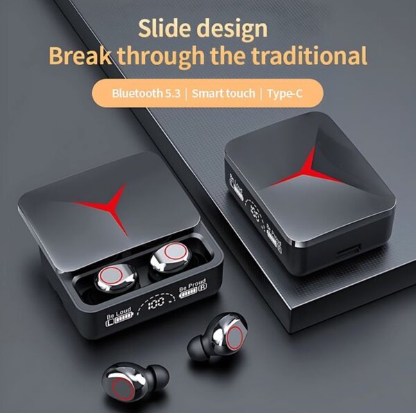 Oreillette Bluetooth 5.3 Finger Touch - Noir