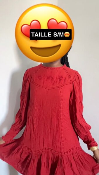 Robe rouge chic S/M