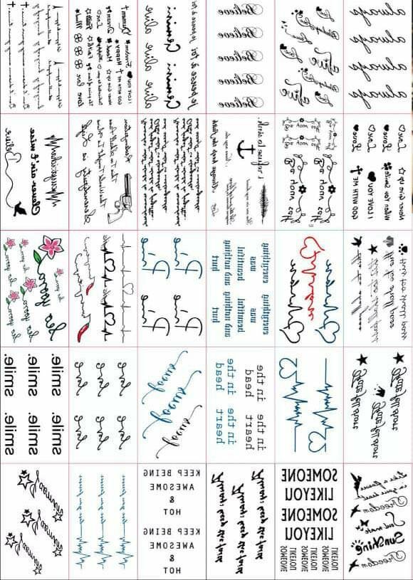 Mini Tattoo stickers
