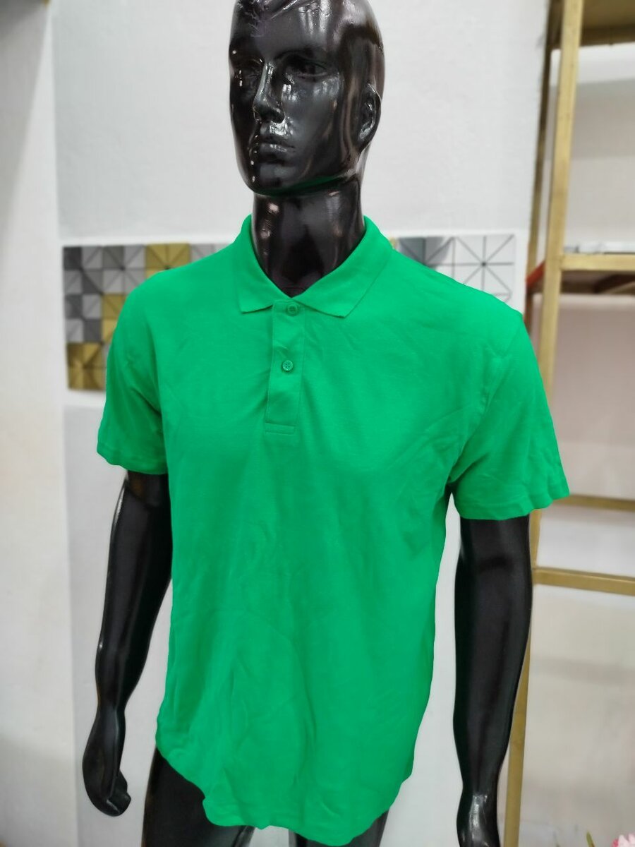 Polo vert classique homme