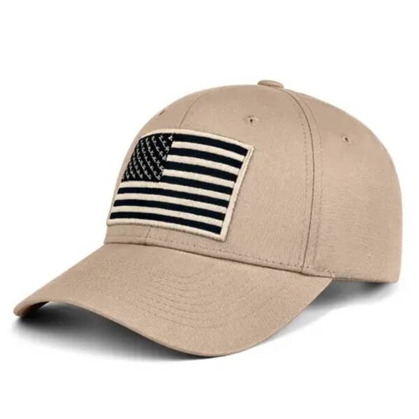 Casquette Beige Drapeau Américain