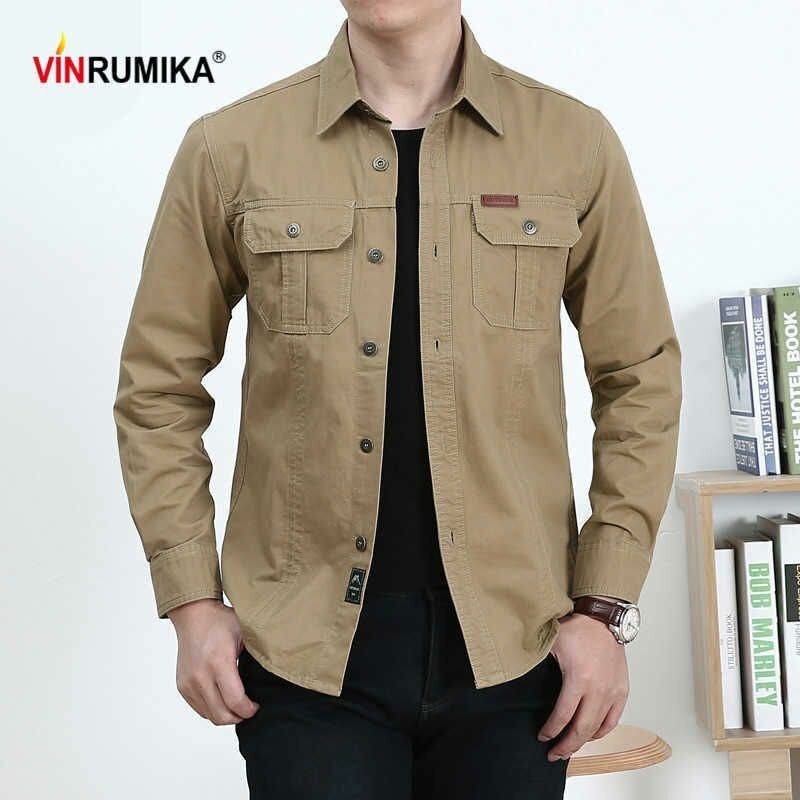 Chemise homme beige