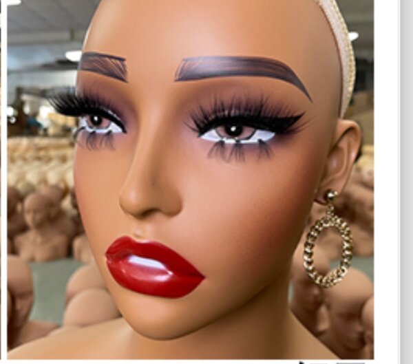 Glammed piercable pvc mannequin