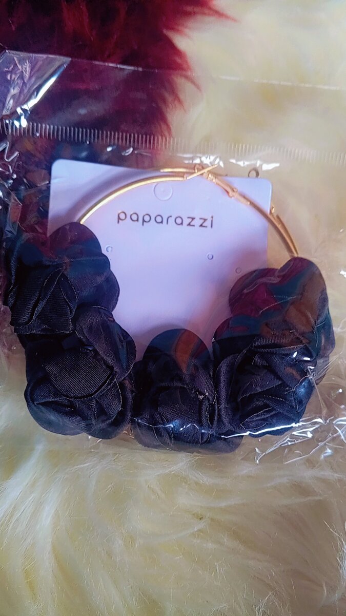 Boucles d'oreilles florales en tissu