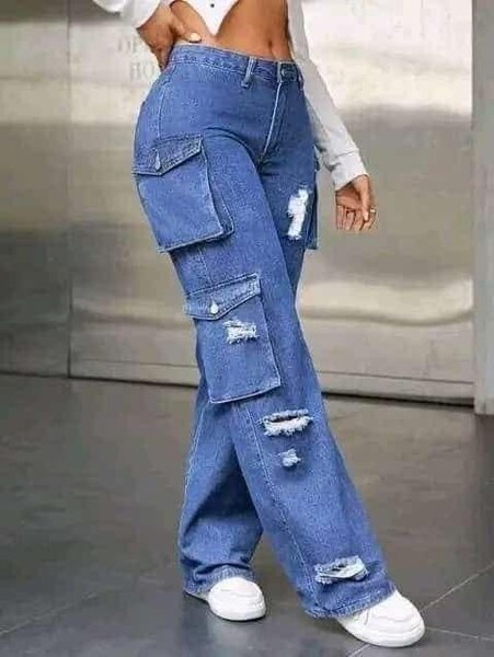 Pantalon jean cargo