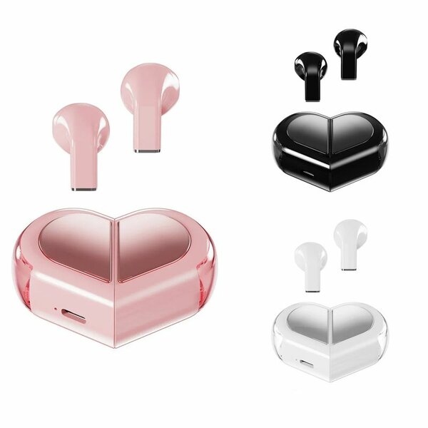 Ecouteurs Bluetooth cœur