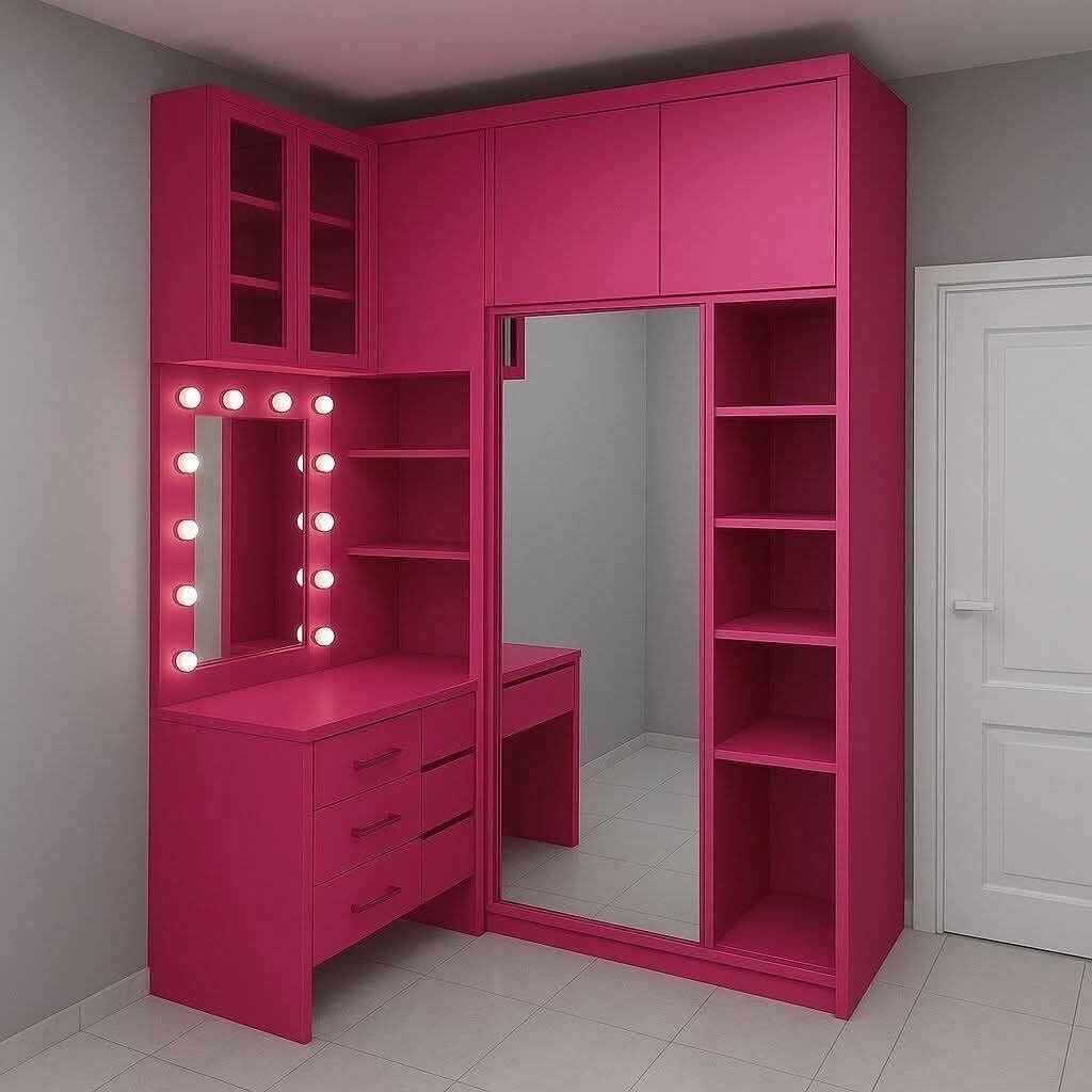 Commode avec miroir moderne