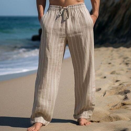 Pantalons en lin légers homme